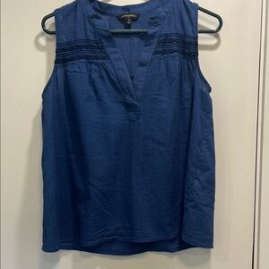 Women's Blue Sleeveless Top